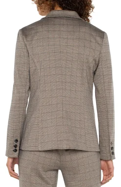 Liverpool Los Angeles Jackets-FITTED BLAZER Peppercornplaid