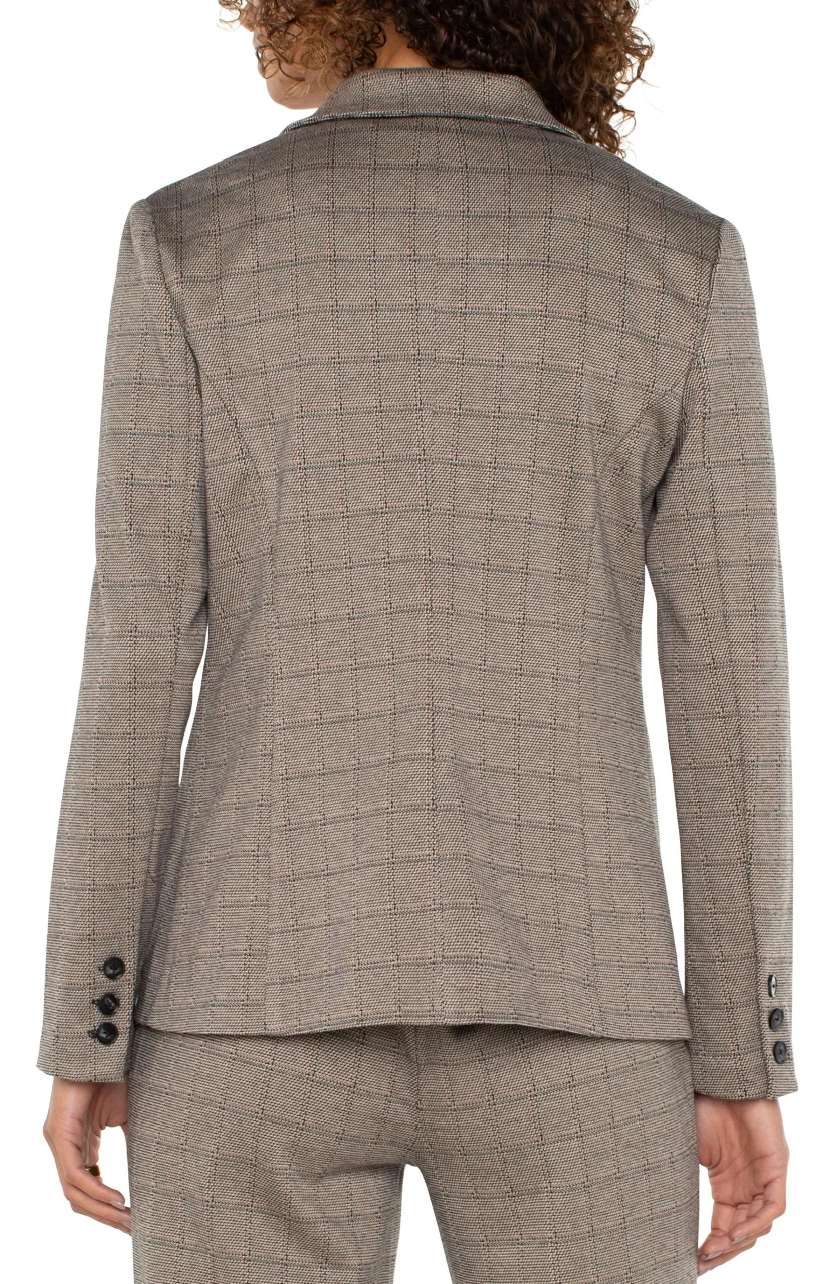 Liverpool Los Angeles Jackets-FITTED BLAZER Peppercornplaid