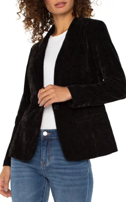 Liverpool Los Angeles Jackets-FITTED BLAZER Black