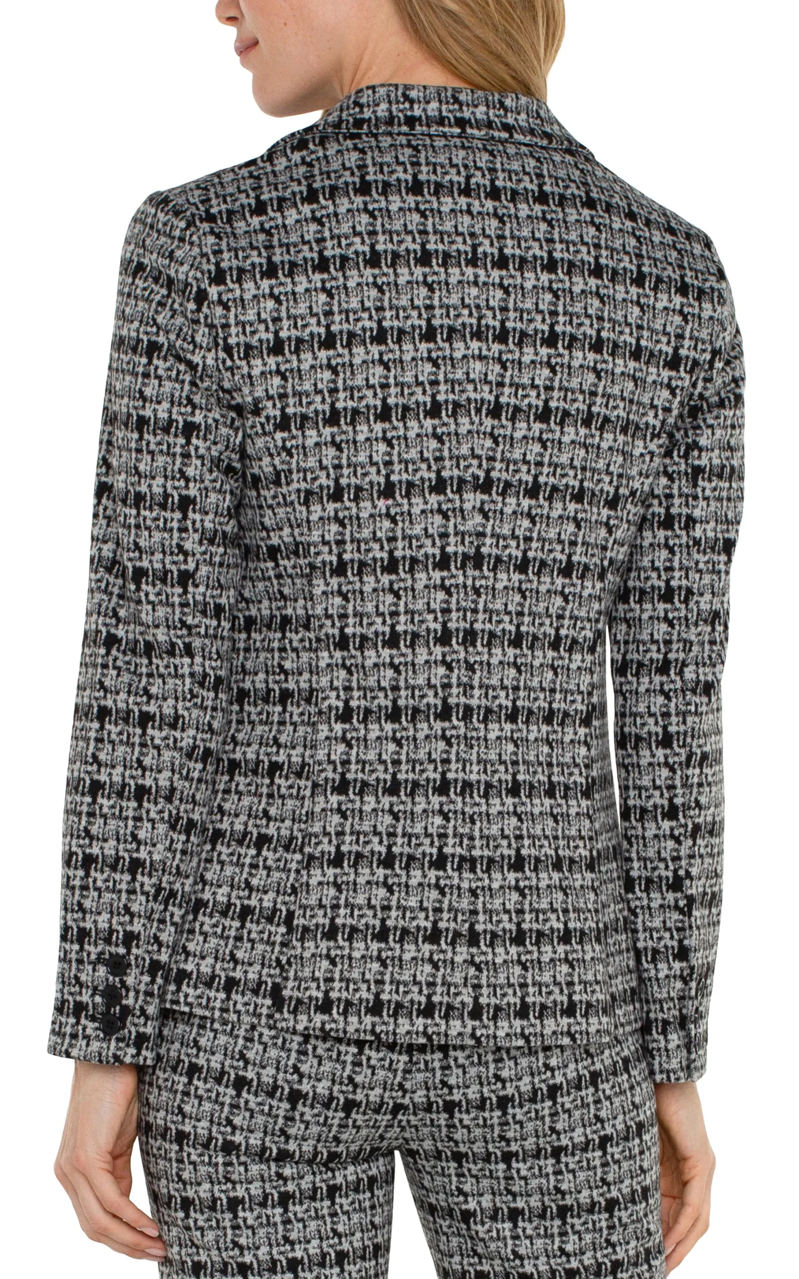 Liverpool Los Angeles Jackets-FITTED BLAZER Blackgreyplaid