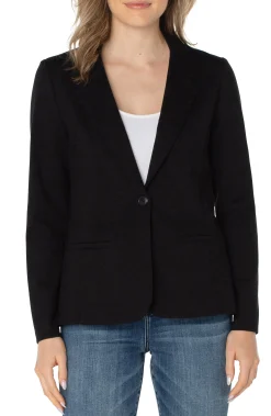Liverpool Los Angeles Jackets-FITTED BLAZER SUPER STRETCH Black