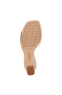 Liverpool Los Angeles Mules|Wedges & Espadrilles-FLOWERS WEDGE MULE Gold