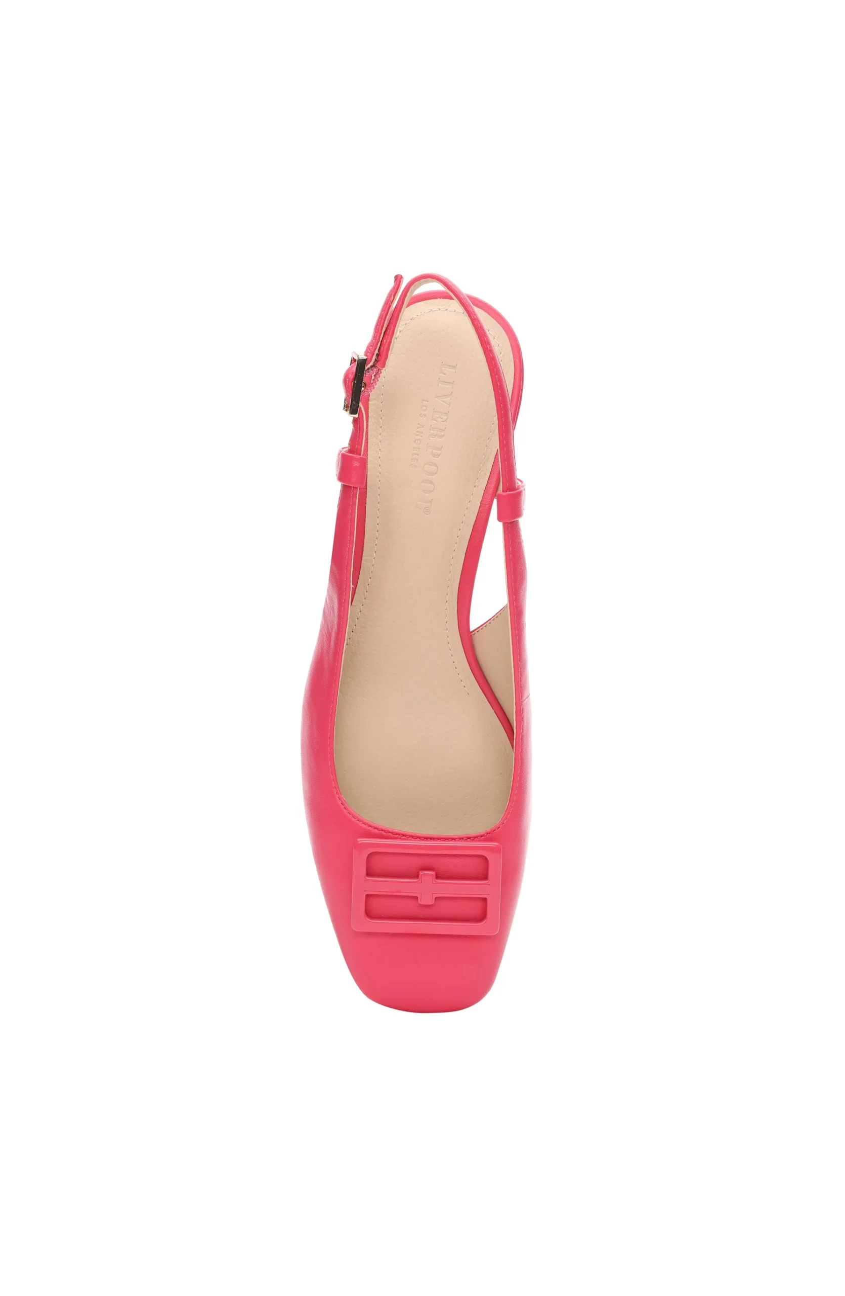 Liverpool Los Angeles Flats-GETTY SLINGBACK WITH LOGO MEDALLION Pinkpunch