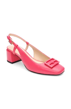 Liverpool Los Angeles Flats-GETTY SLINGBACK WITH LOGO MEDALLION Pinkpunch