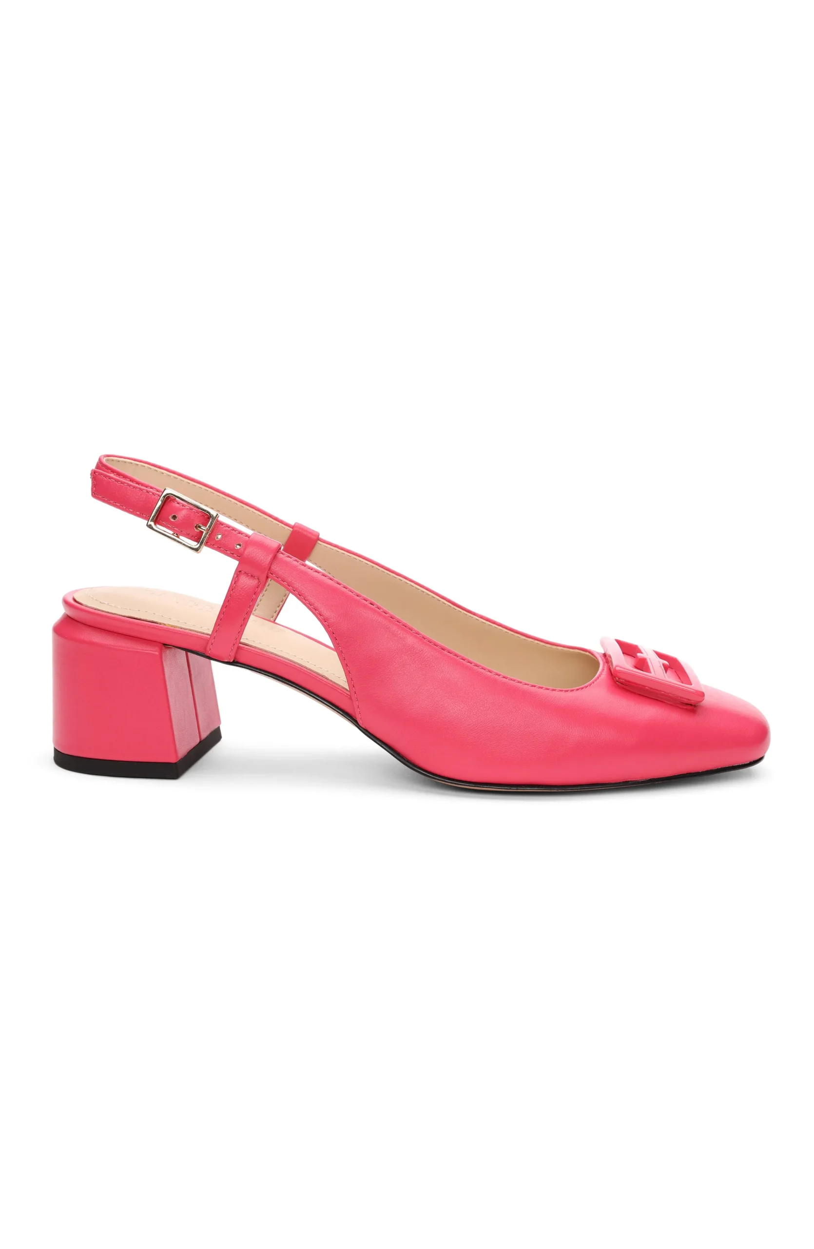Liverpool Los Angeles Flats-GETTY SLINGBACK WITH LOGO MEDALLION Pinkpunch