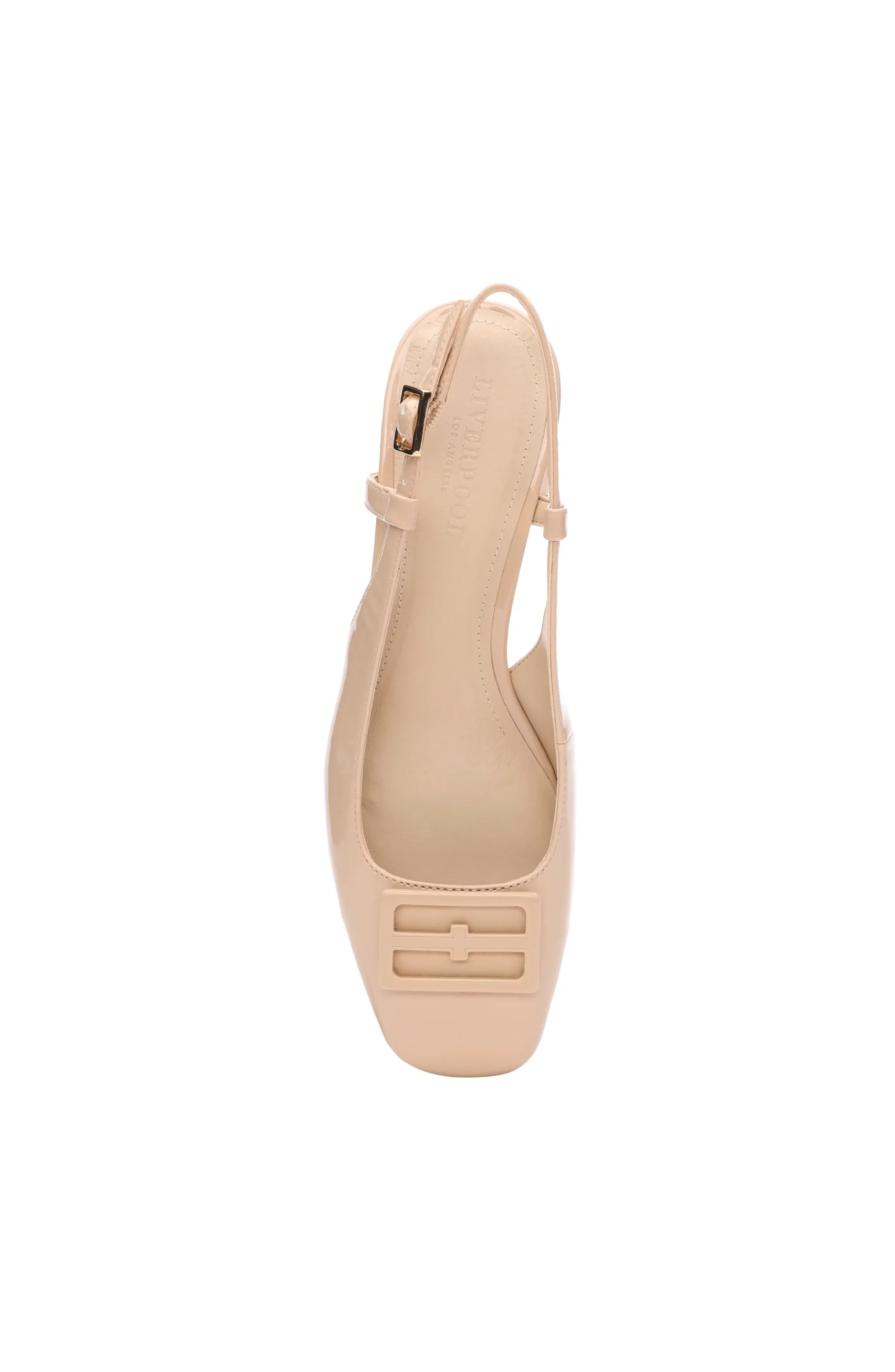 Liverpool Los Angeles Flats-GETTY SLINGBACK WITH LOGO MEDALLION Lpnude