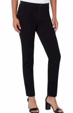 Liverpool Los Angeles Slim|Pull-On-GIA GLIDER® SLIM ECO Overdyeblack