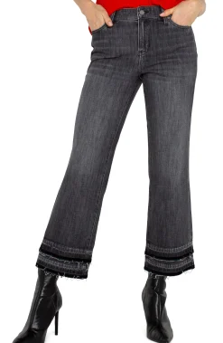 Liverpool Los Angeles Jeans|Crops-HANNAH CROP FLARE WITH LET DOWN HEM Hindsdale