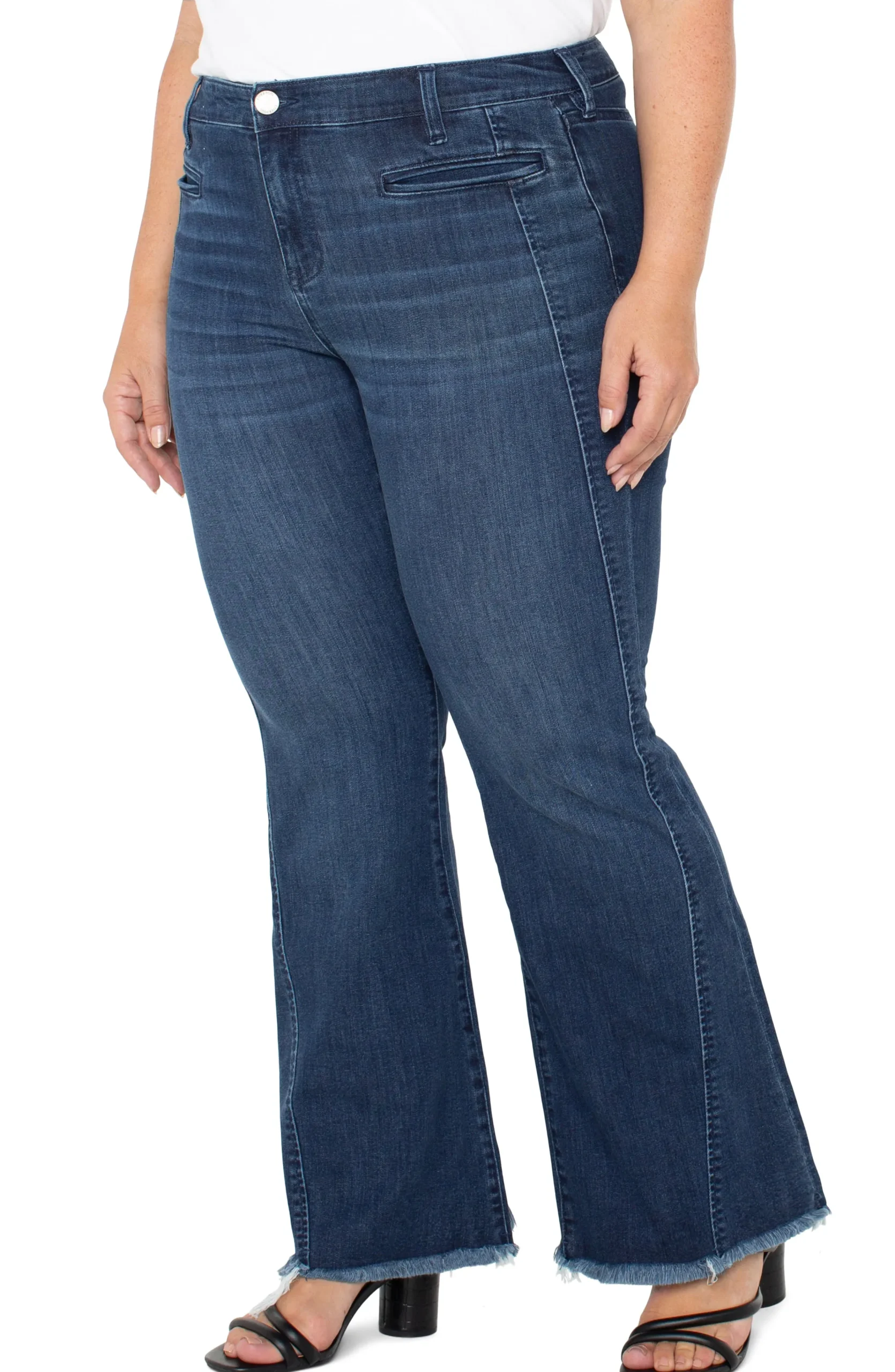 Liverpool Los Angeles Jeans-HANNAH FLARE WITH WELT POCKETS Mountdora