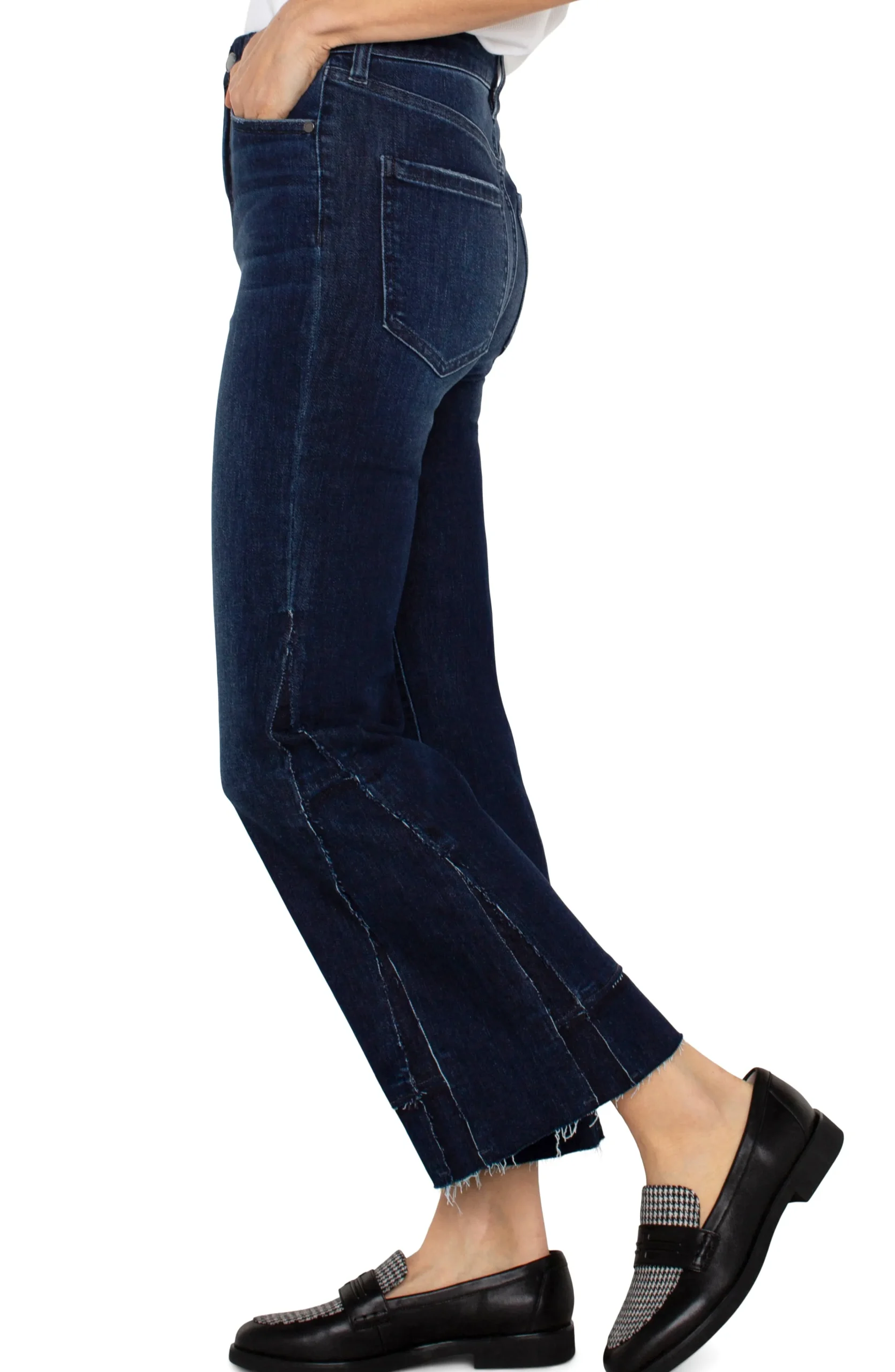 Liverpool Los Angeles Jeans|Crops-HANNAH HI-RISE CROP FLARE Upland