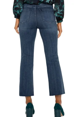 Liverpool Los Angeles Jeans|Crops-HANNAH HI-RISE CROP FLARE WITH CUT HEM Junipervalley