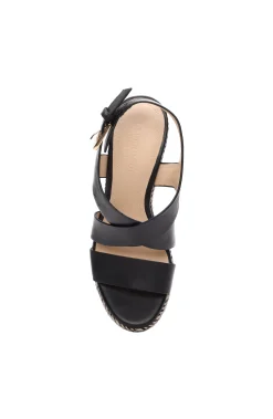 Liverpool Los Angeles Wedges & Espadrilles-HILLS ANKLE STRAP PLATFORM WEDGE Black