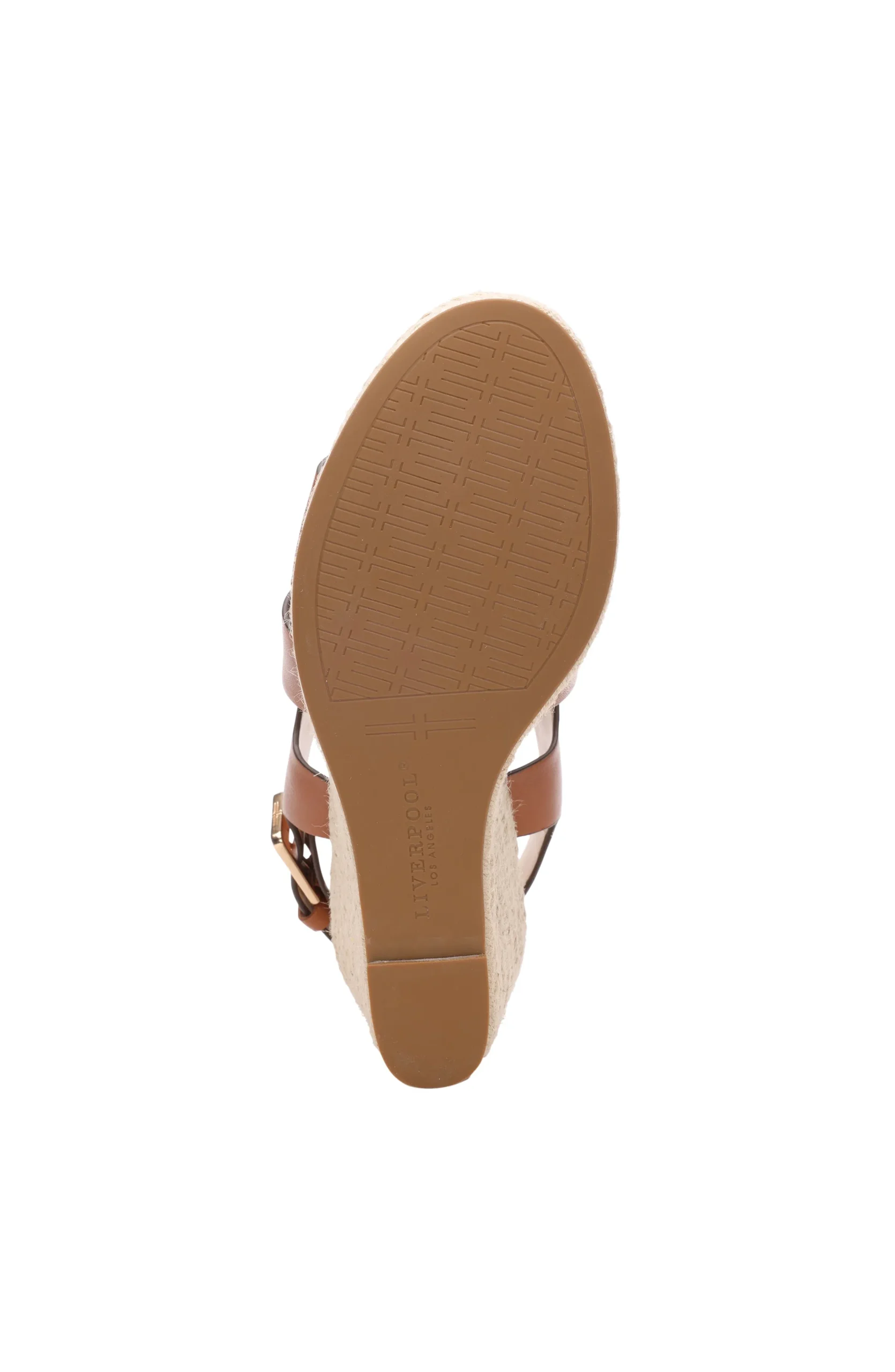 Liverpool Los Angeles Wedges & Espadrilles-HILLS ANKLE STRAP PLATFORM WEDGE Luggage