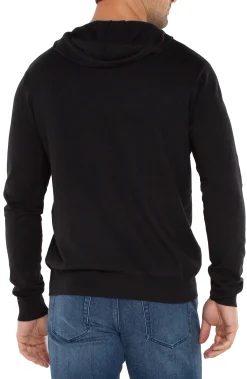 Liverpool Los Angeles Sweaters-HOODED SWEATER Black