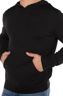 Liverpool Los Angeles Sweaters-HOODED SWEATER Black