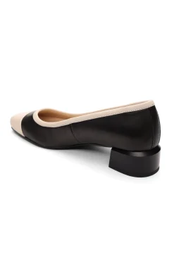 Liverpool Los Angeles Flats-IRVINE ROUNDED TOE SLIP ON WITH BLOCK HEEL Blackecru