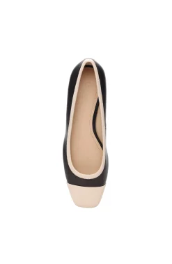 Liverpool Los Angeles Flats-IRVINE ROUNDED TOE SLIP ON WITH BLOCK HEEL Blackecru