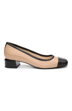 Liverpool Los Angeles Flats-IRVINE ROUNDED TOE SLIP ON WITH BLOCK HEEL Nudeblack