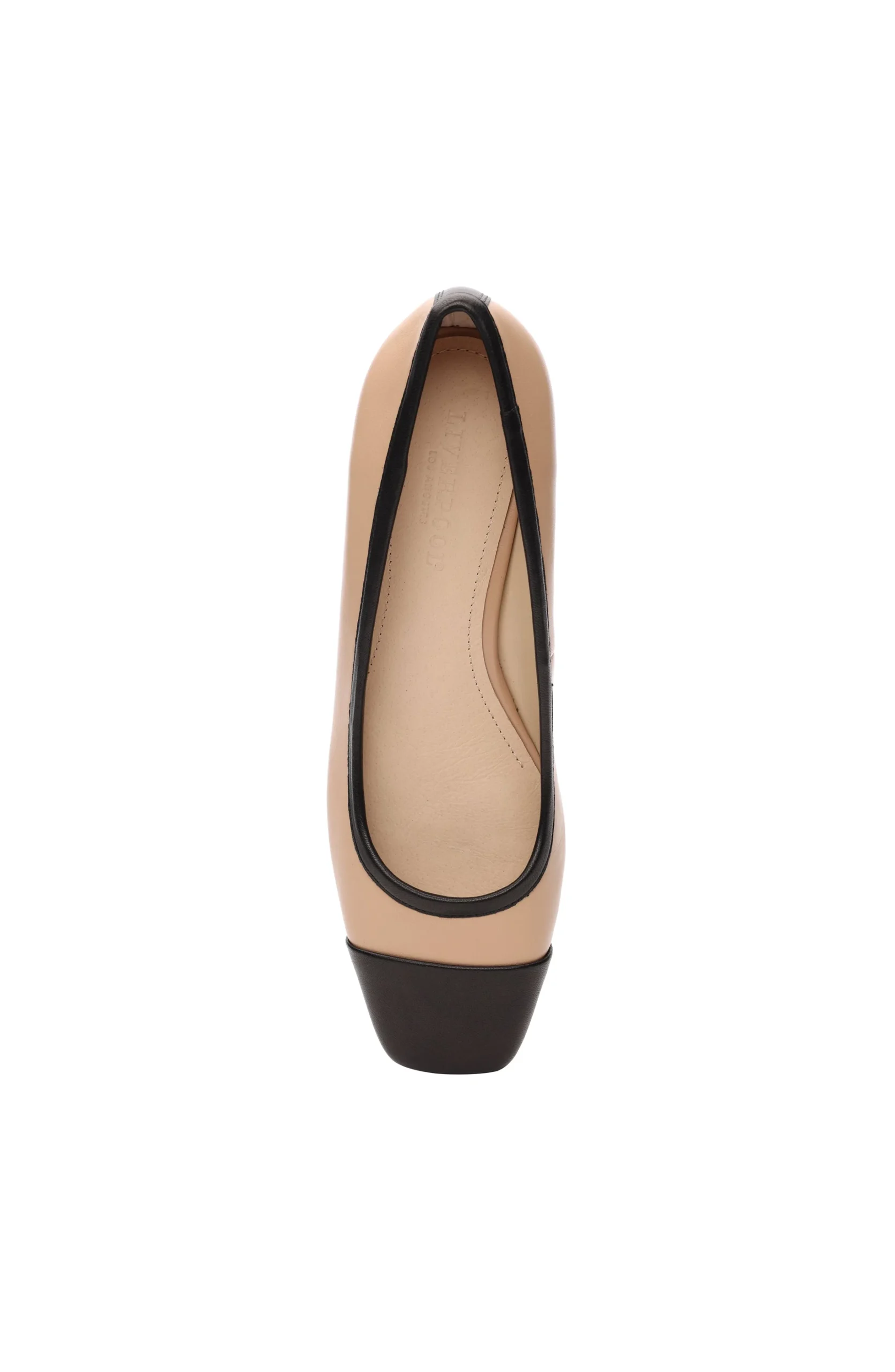 Liverpool Los Angeles Flats-IRVINE ROUNDED TOE SLIP ON WITH BLOCK HEEL Nudeblack