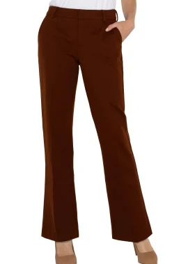 Liverpool Los Angeles Pants|Trousers-KELSEY FLARE TROUSER Richmahogany