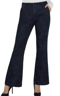 Liverpool Los Angeles Trousers-KELSEY FLARE TROUSER Shadowfloral