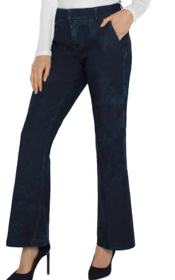 Liverpool Los Angeles Trousers-KELSEY FLARE TROUSER Shadowfloral