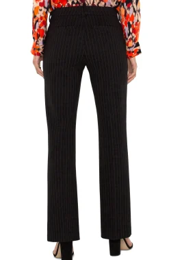 Liverpool Los Angeles Pants|Trousers-KELSEY FLARE TROUSER Blackwhitepinstripe