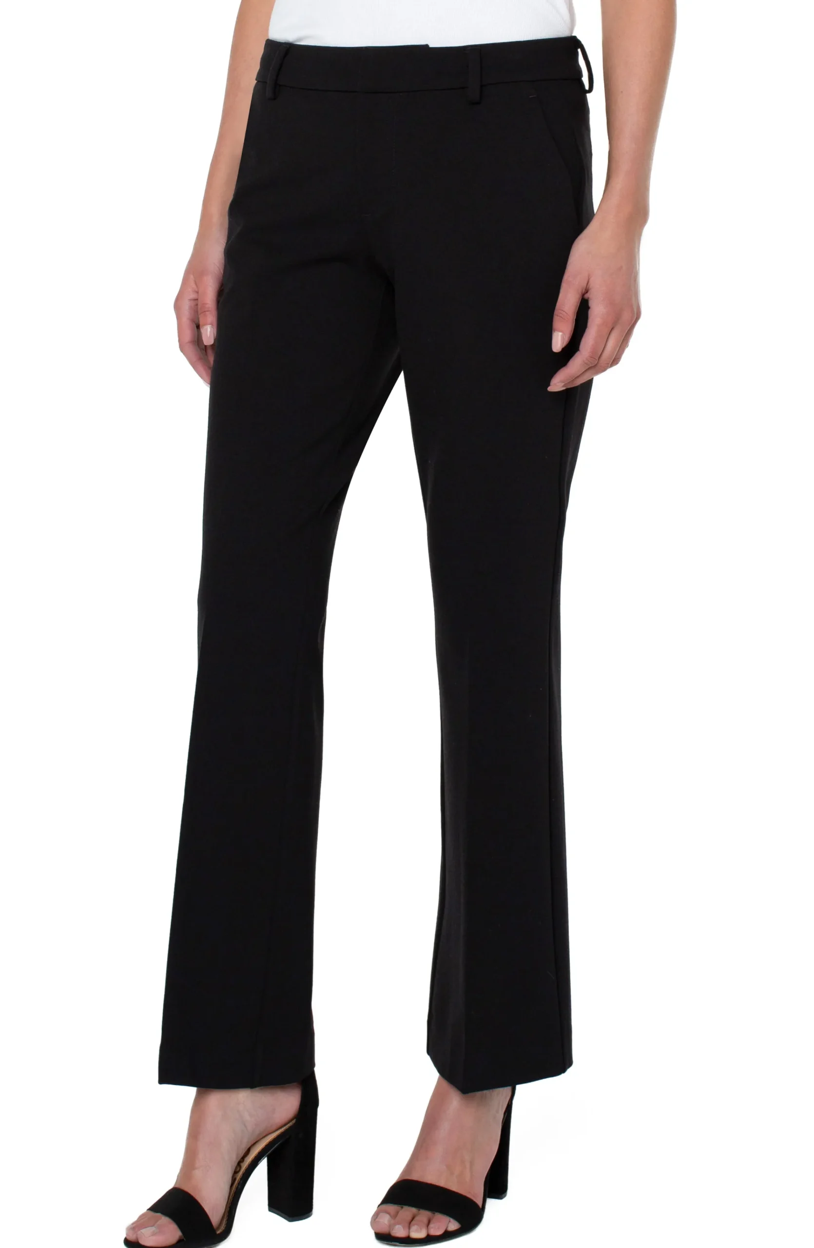 Liverpool Los Angeles Tall-KELSEY FLARE TROUSER SUPER STRETCH - TALL Black