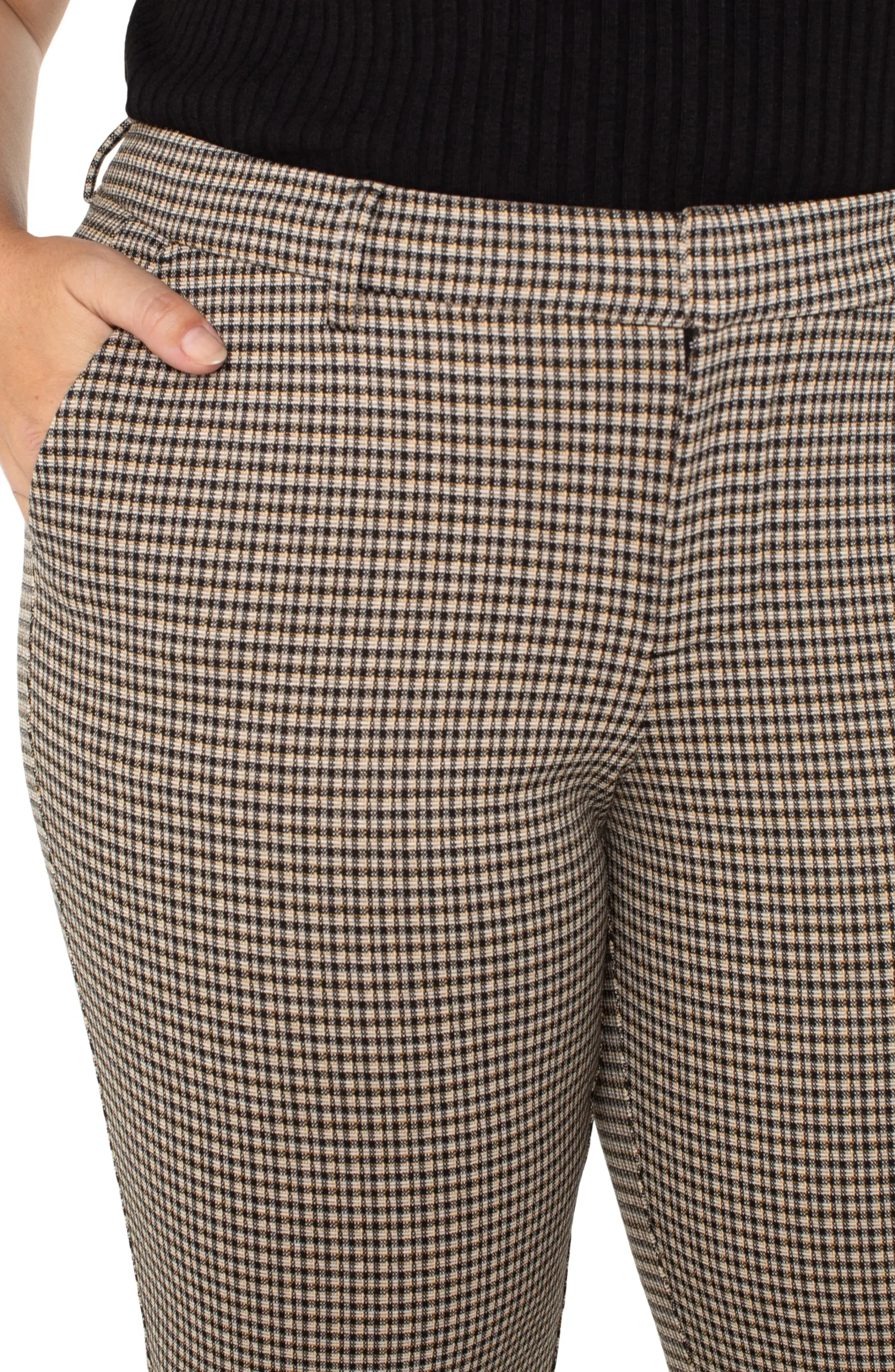 Liverpool Los Angeles Pants-KELSEY KNIT TROUSER Blacktancheck