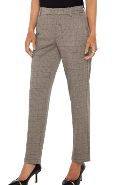 Liverpool Los Angeles Pants|Trousers-KELSEY KNIT TROUSER Peppercornplaid
