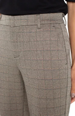 Liverpool Los Angeles Pants|Trousers-KELSEY KNIT TROUSER Peppercornplaid