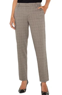 Liverpool Los Angeles Pants|Trousers-KELSEY KNIT TROUSER Peppercornplaid