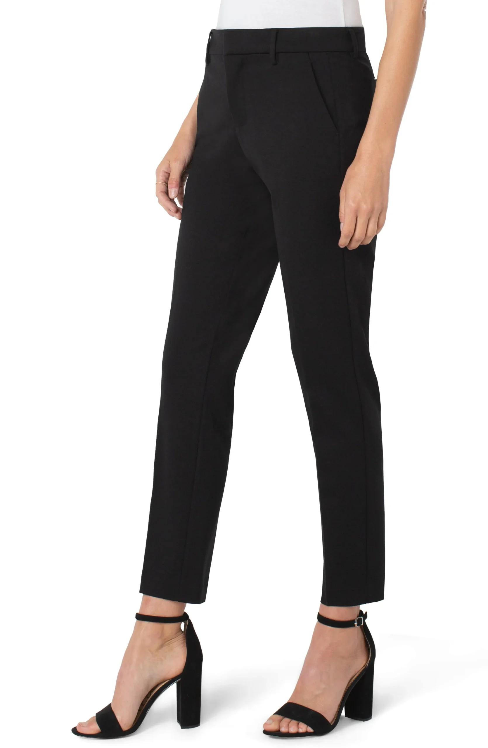 Liverpool Los Angeles Trousers|Pants-KELSEY KNIT TROUSER SUPER STRETCH Black