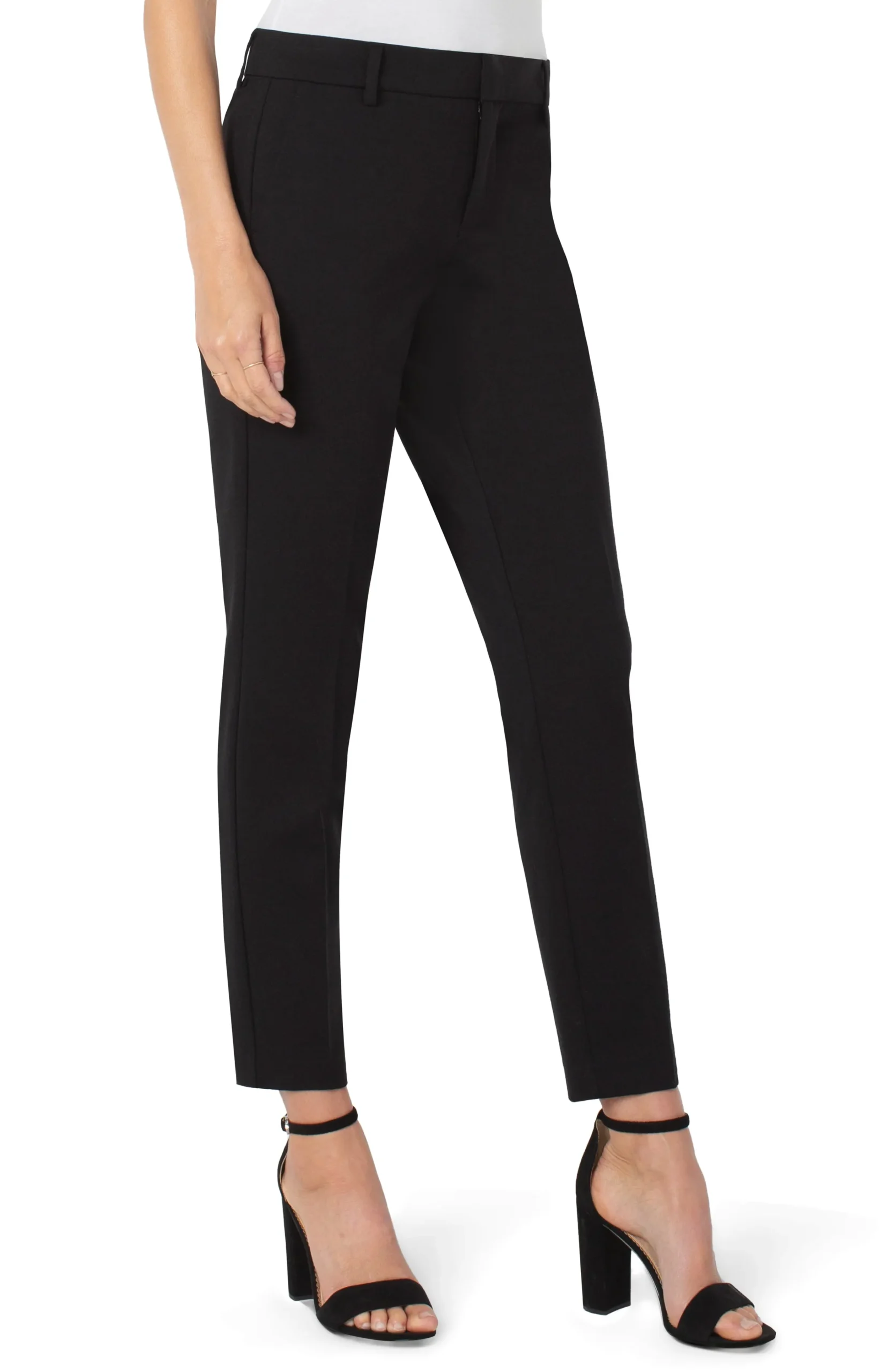 Liverpool Los Angeles Trousers|Pants-KELSEY KNIT TROUSER SUPER STRETCH Black