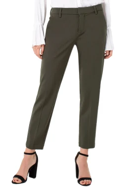 Liverpool Los Angeles Trousers|Pants-KELSEY KNIT TROUSER SUPER STRETCH Olivebranch