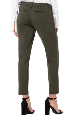 Liverpool Los Angeles Trousers|Pants-KELSEY KNIT TROUSER SUPER STRETCH Olivebranch