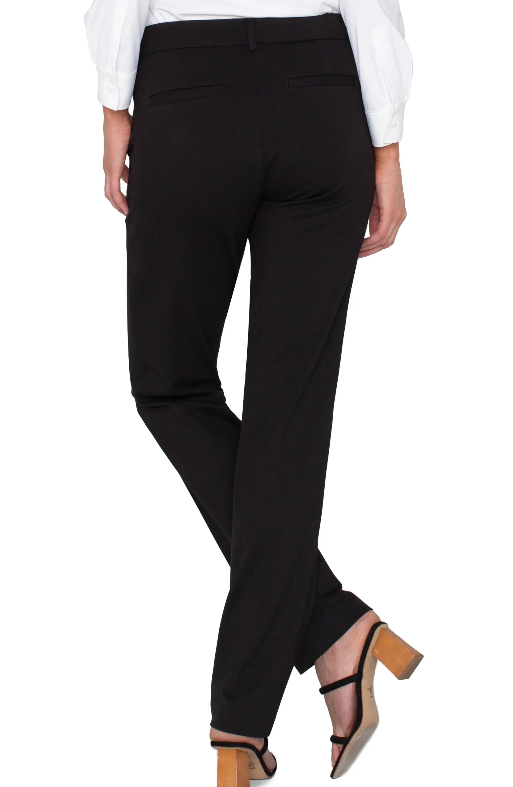 Liverpool Los Angeles Pants|Trousers-KELSEY KNIT TROUSER SUPER STRETCH - TALL Black