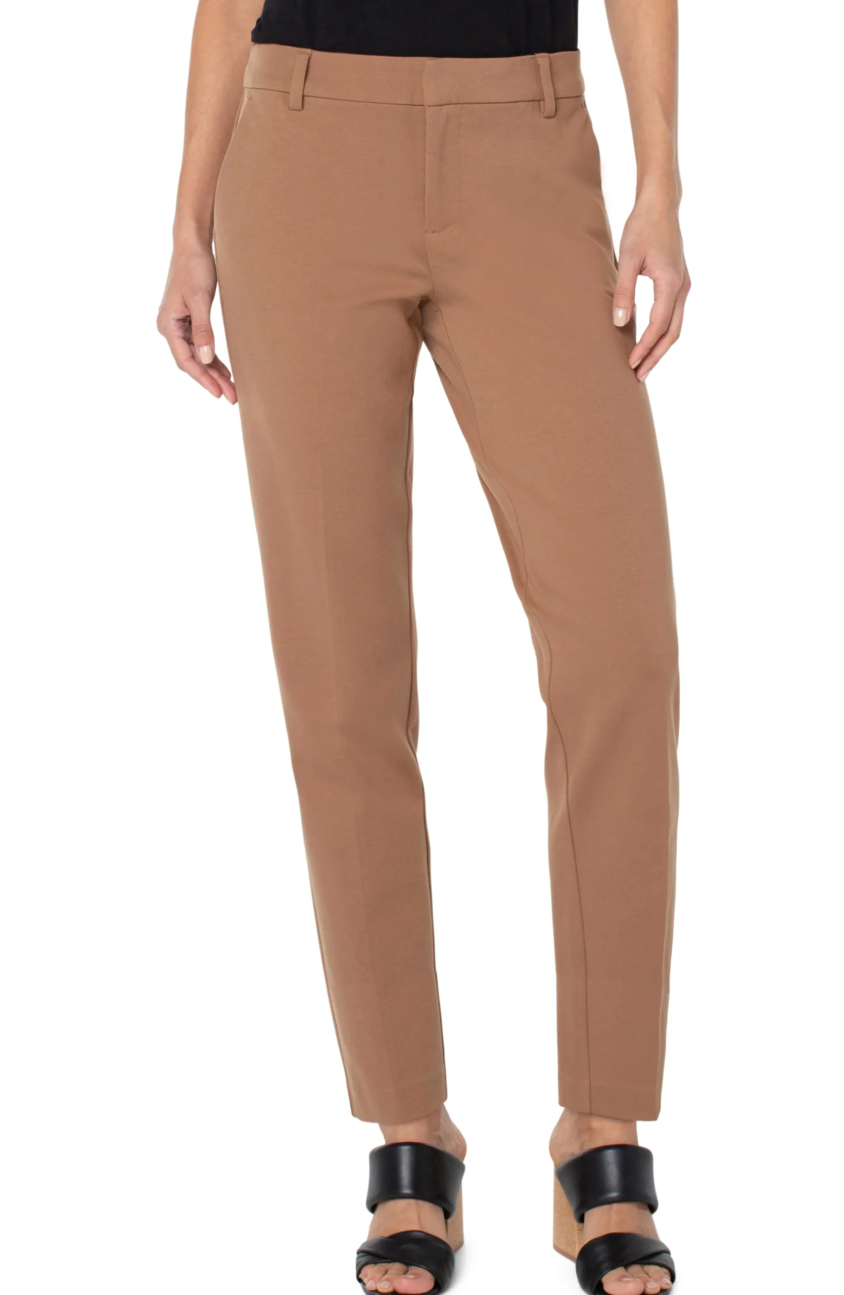 Liverpool Los Angeles Tall-KELSEY KNIT TROUSER SUPER STRETCH - TALL Maple