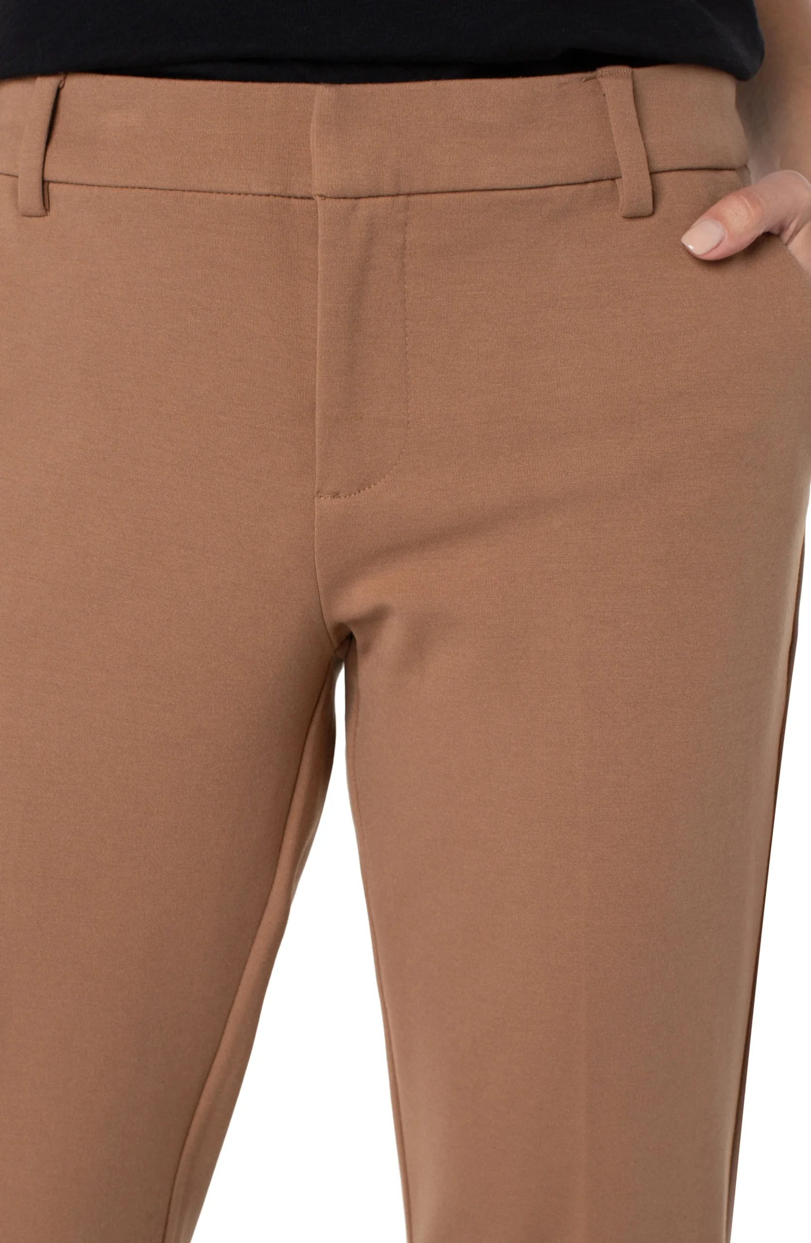 Liverpool Los Angeles Tall-KELSEY KNIT TROUSER SUPER STRETCH - TALL Maple