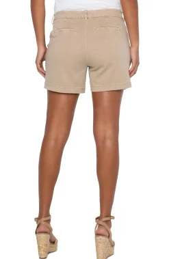 Liverpool Los Angeles Shorts|Shorts-KELSEY TROUSER SHORT Biscuittan