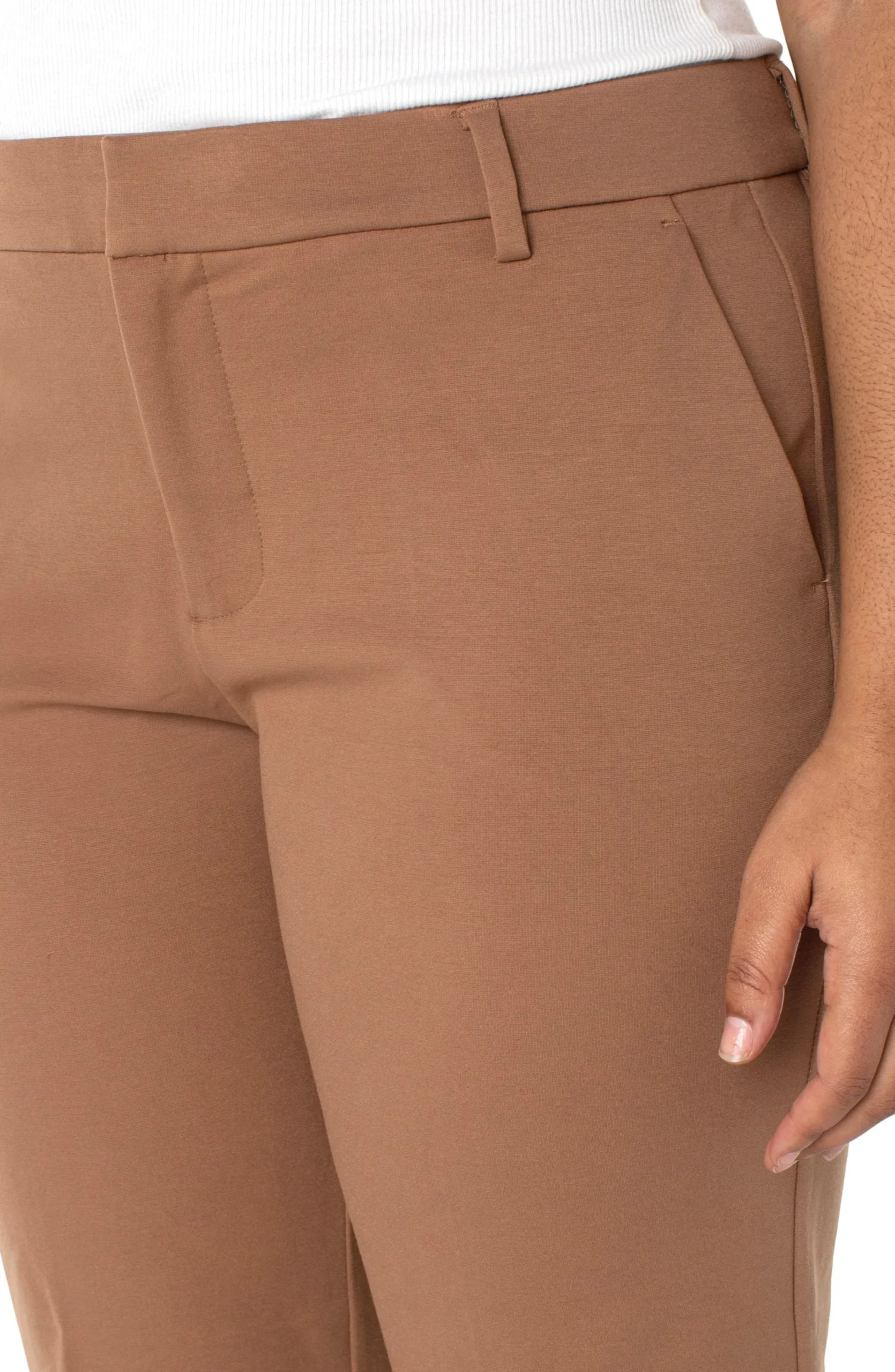 Liverpool Los Angeles Pants-KELSEY TROUSER SUPER STRETCH Maple