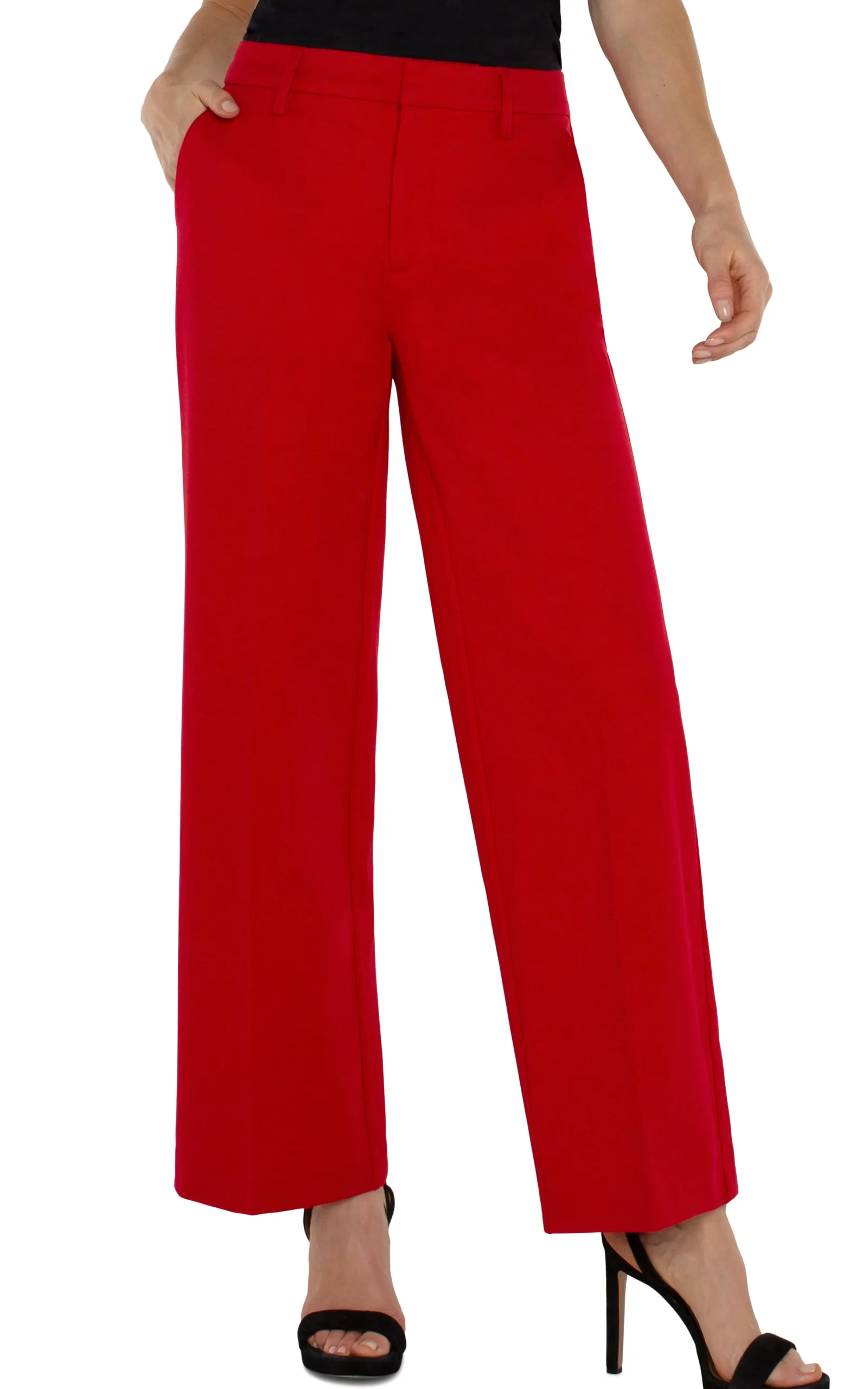 Liverpool Los Angeles Pants|Trousers-KELSEY WIDE LEG TROUSER Tangored