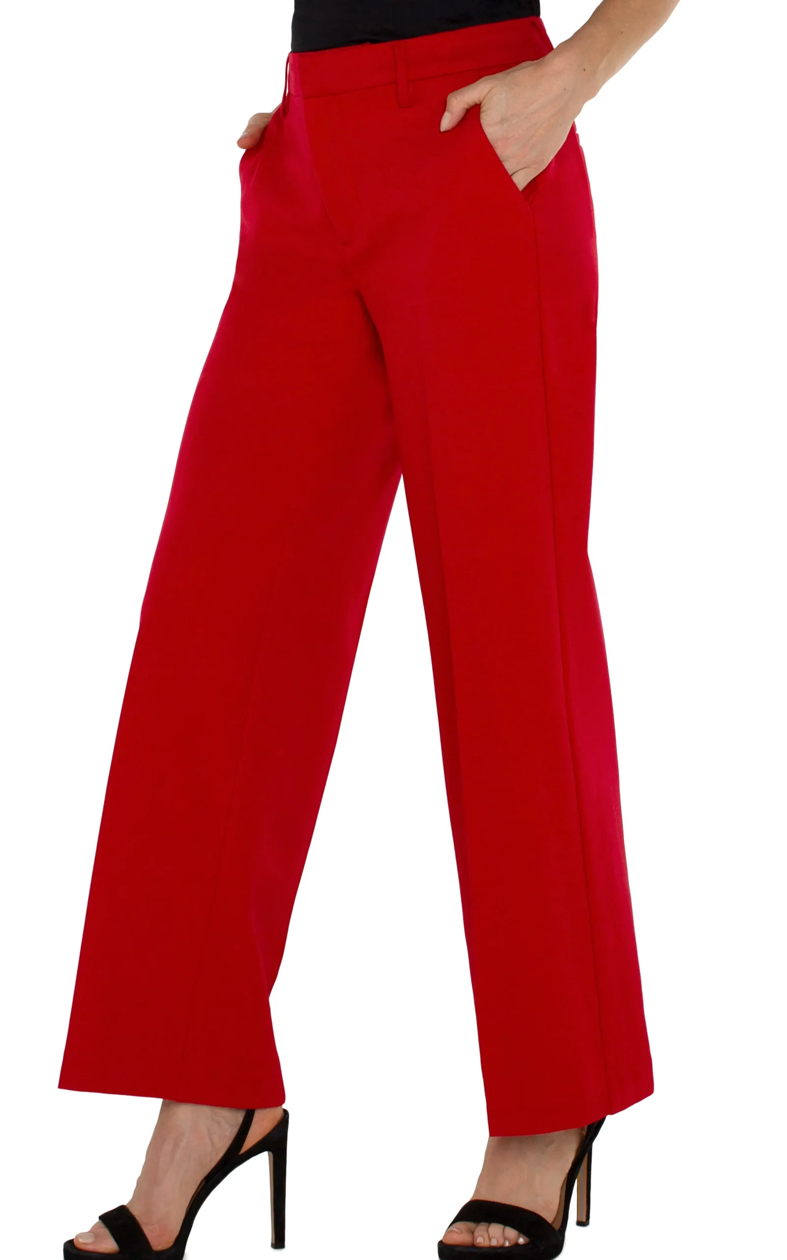 Liverpool Los Angeles Pants|Trousers-KELSEY WIDE LEG TROUSER Tangored
