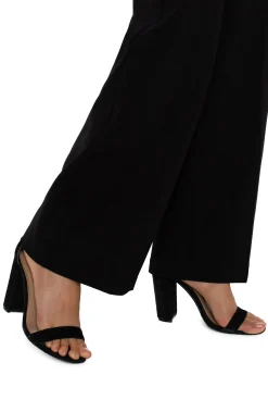 Liverpool Los Angeles Trousers|Wide-Leg-KELSEY WIDE LEG TROUSER Black