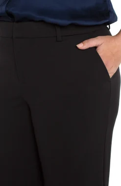 Liverpool Los Angeles Pants|Pants-KELSEY WIDE LEG TROUSER Black