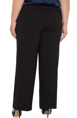 Liverpool Los Angeles Pants|Pants-KELSEY WIDE LEG TROUSER Black