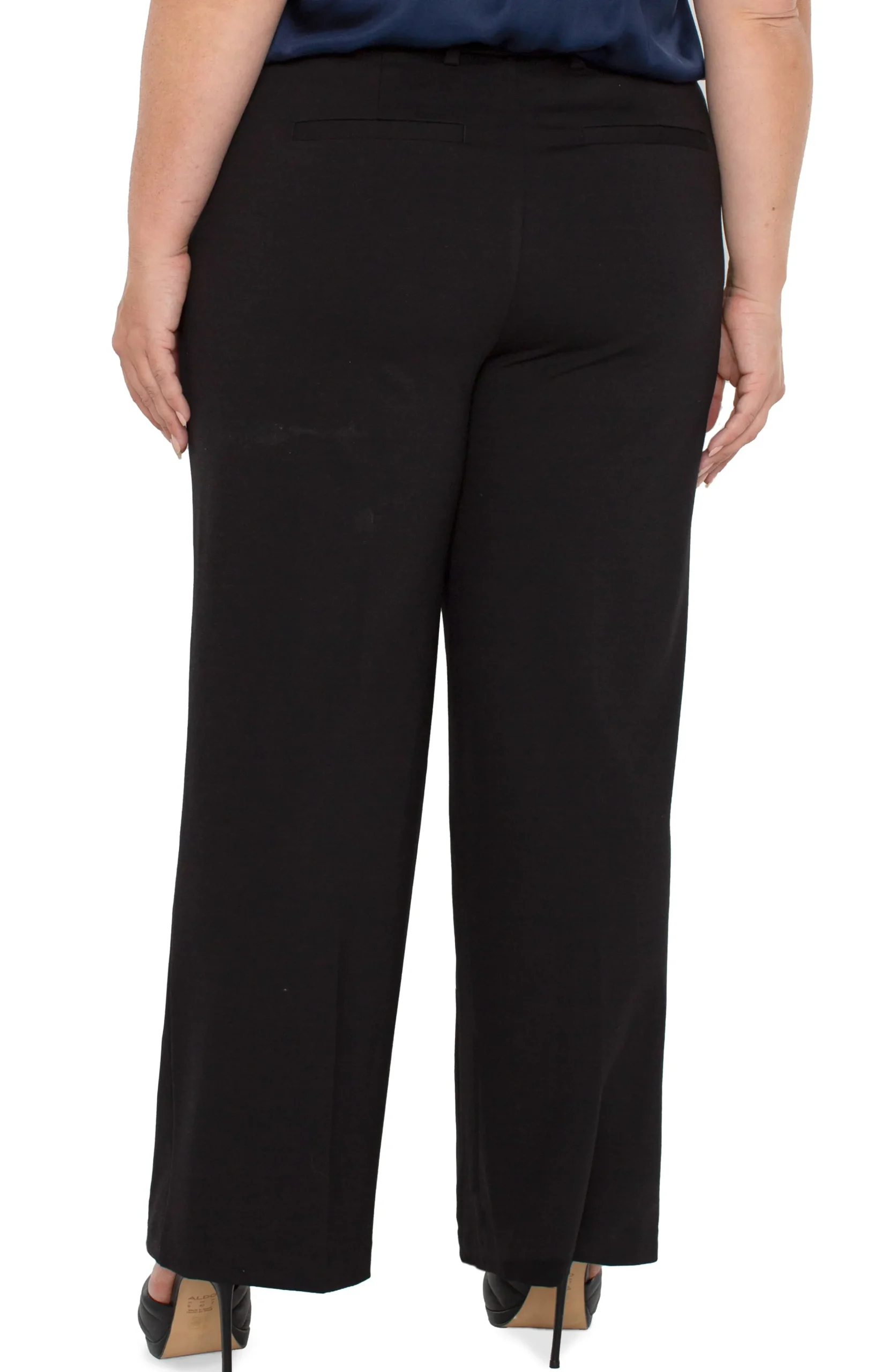 Liverpool Los Angeles Pants|Pants-KELSEY WIDE LEG TROUSER Black