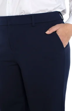 Liverpool Los Angeles Pants-KELSEY WIDE LEG TROUSER Cadetblue