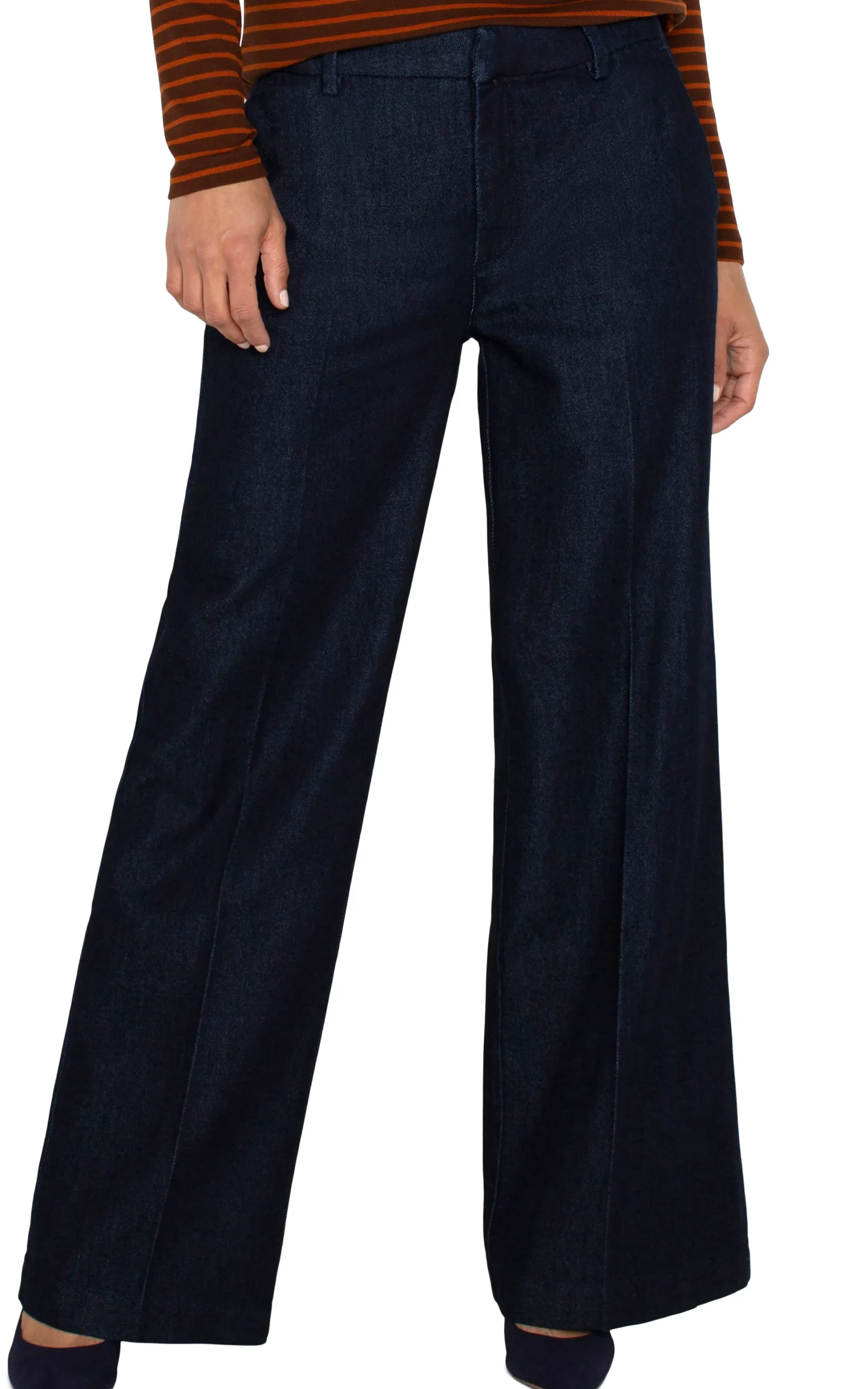 Liverpool Los Angeles Pants|Wide-Leg-KELSEY WIDE LEG TROUSER Indigorinse