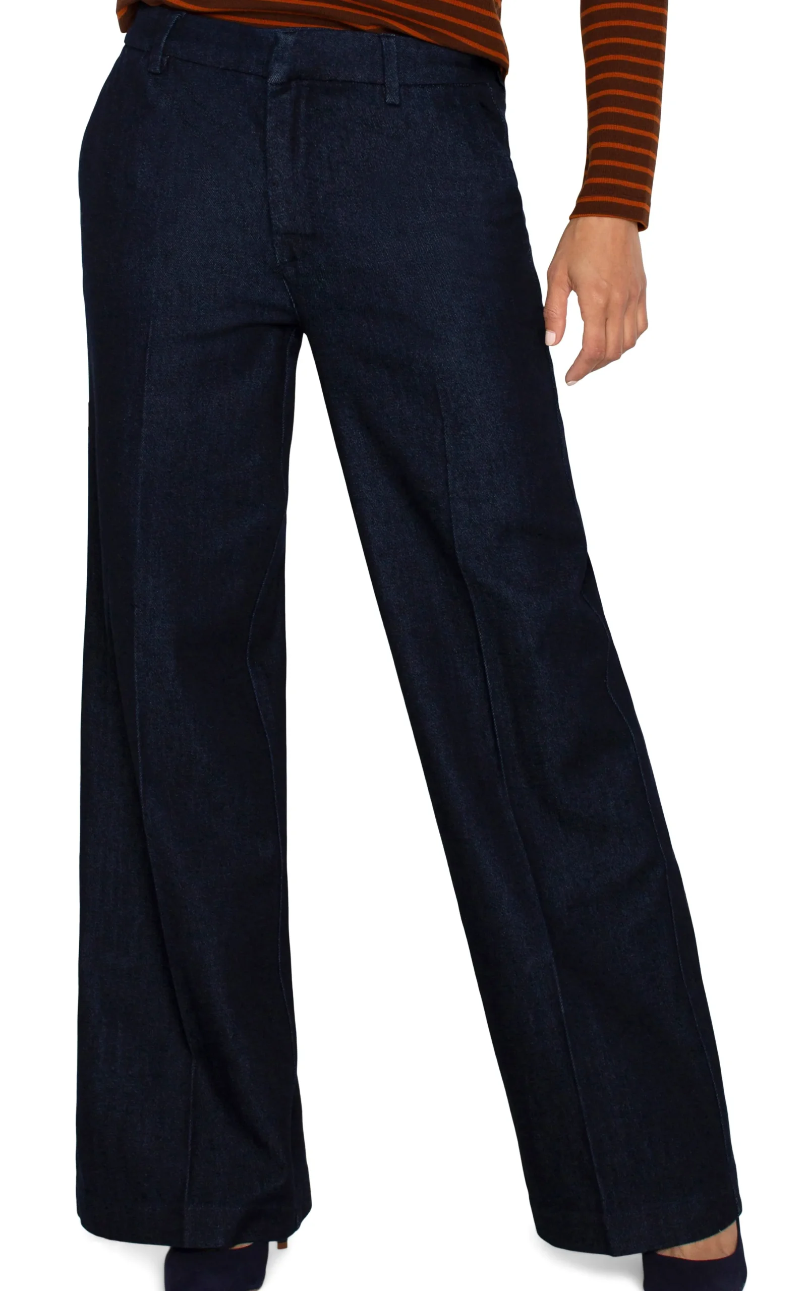 Liverpool Los Angeles Pants|Wide-Leg-KELSEY WIDE LEG TROUSER Indigorinse